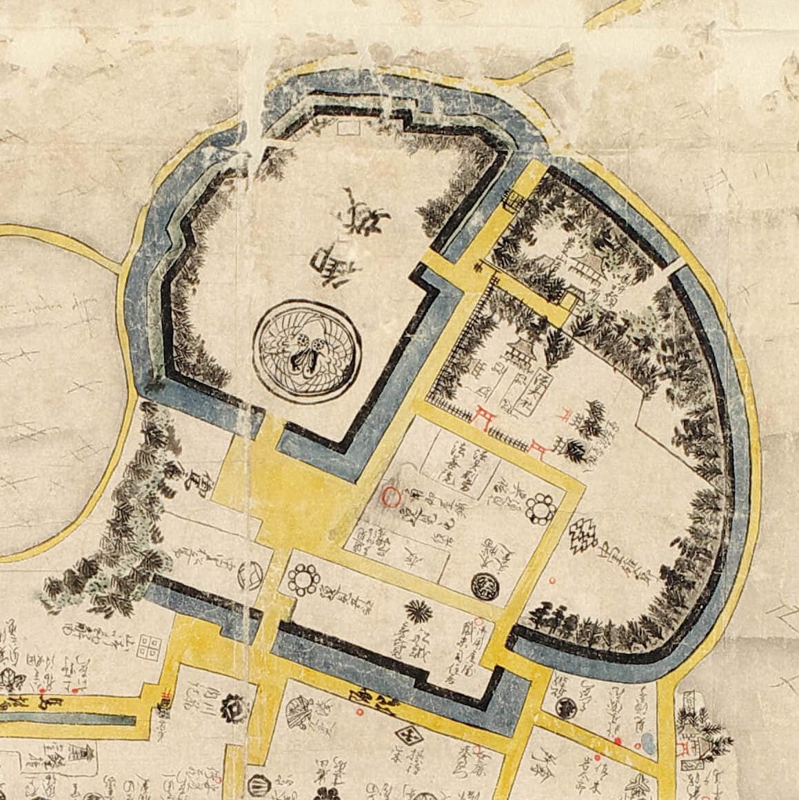 文久改正八戸御城下略図(一部)