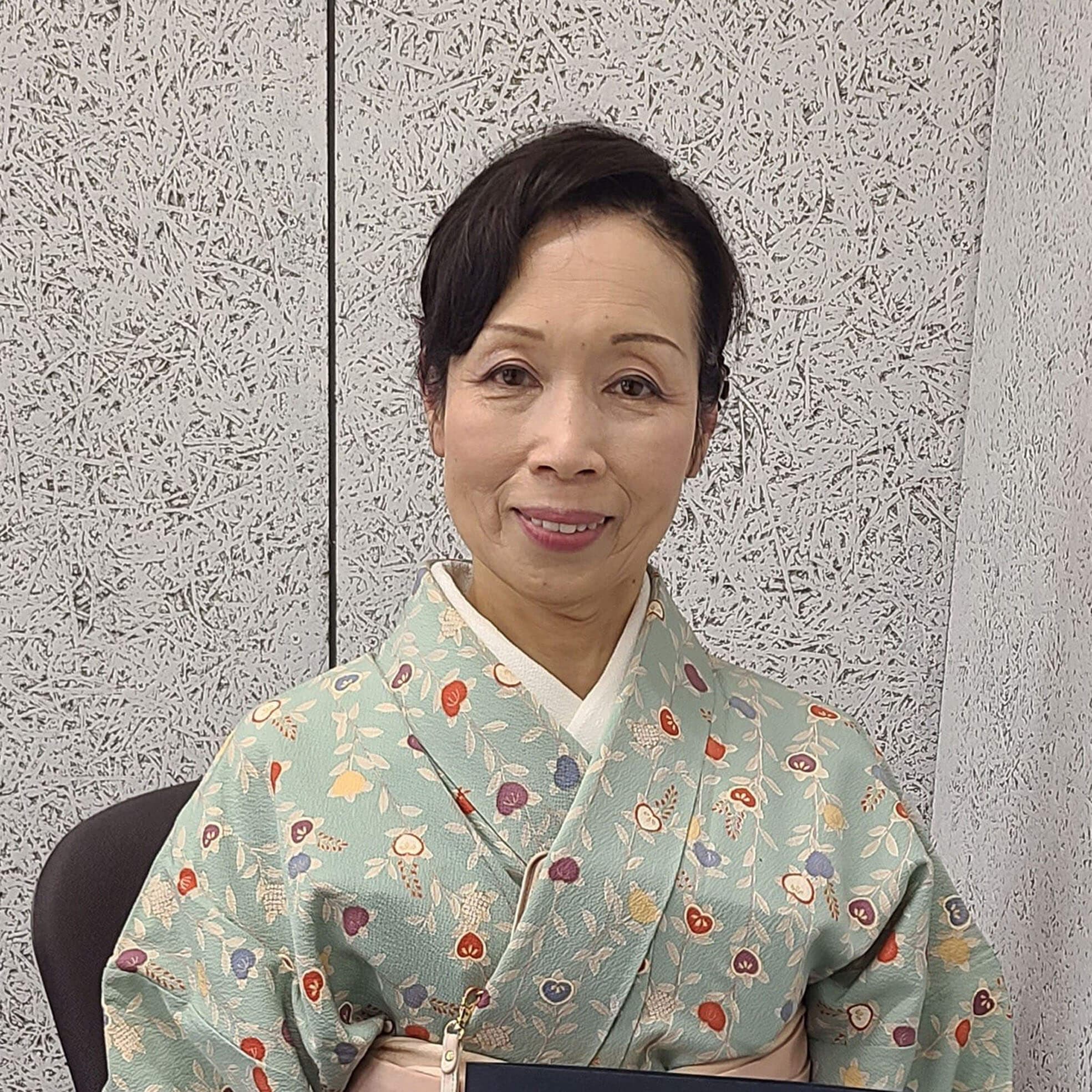 五戸町出身、八戸文化賞受章、八戸市文化協会常任理事、青森県日本舞踊協会会員 若柳貴久永さん