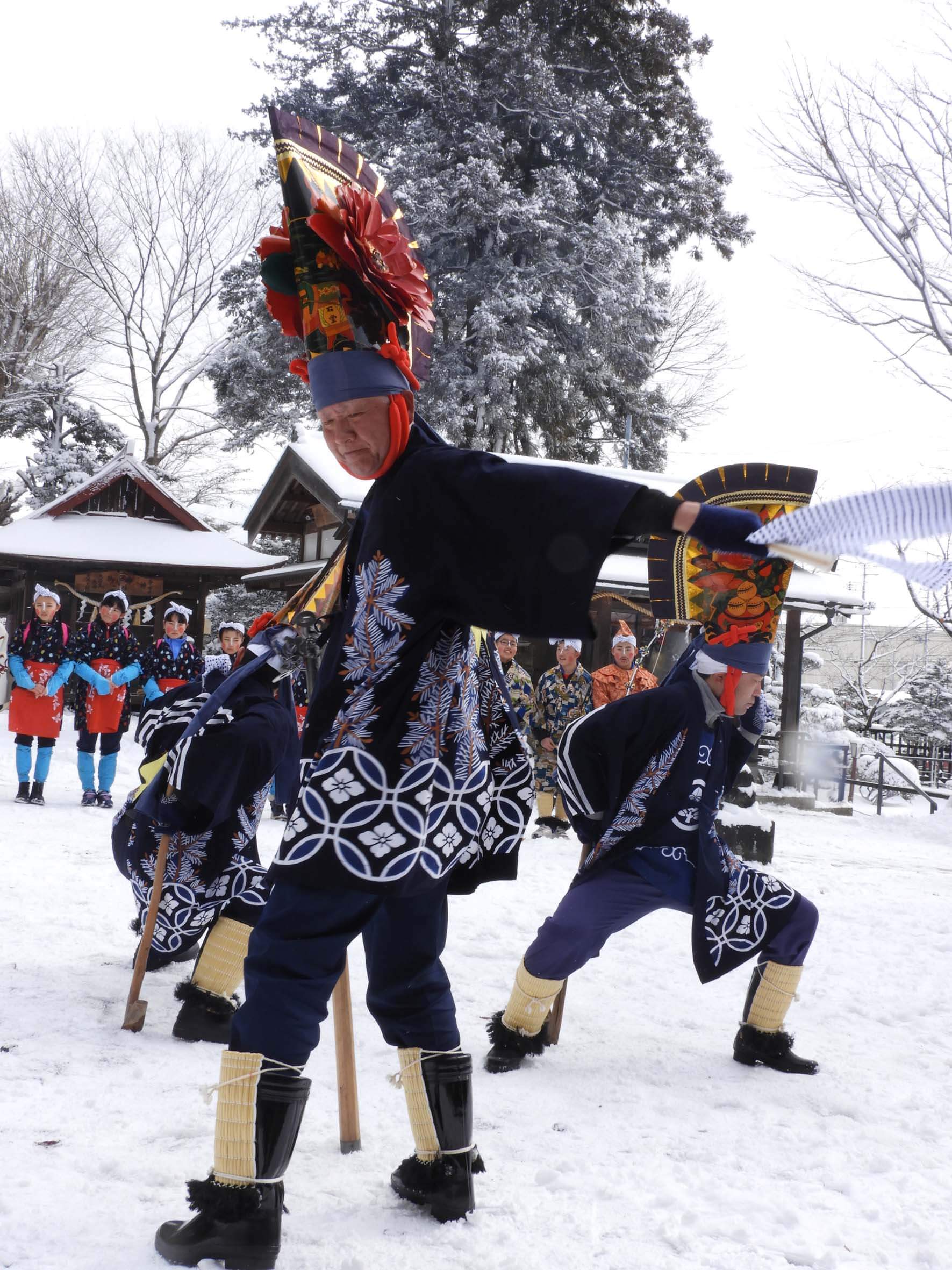 八戸のえんぶり(ながえんぶり 石堂えんぶり組 於.小田八幡宮)