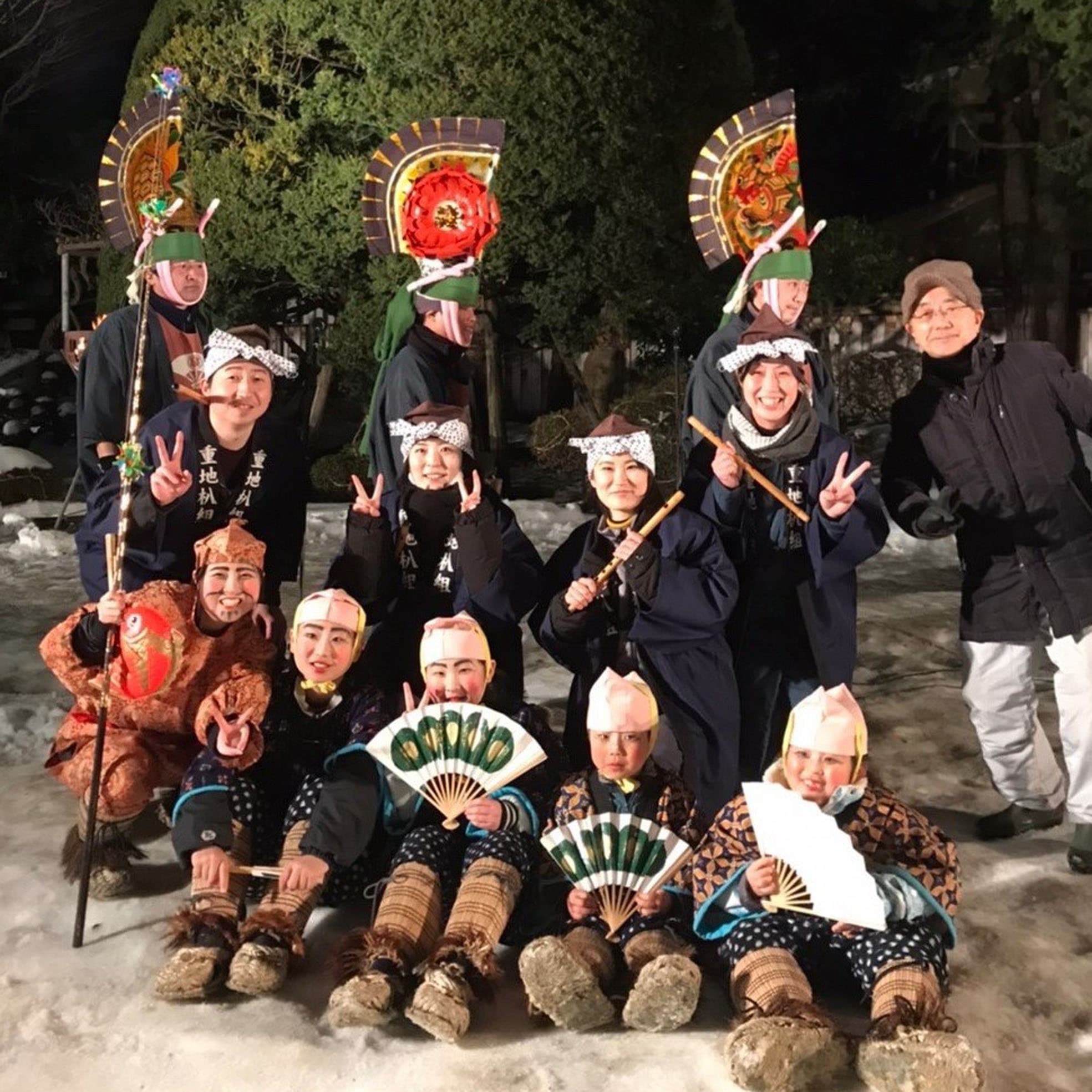 八戸市出身 重地えんぶり組代表 上田周弘さん
副代表 三代川由隆さん