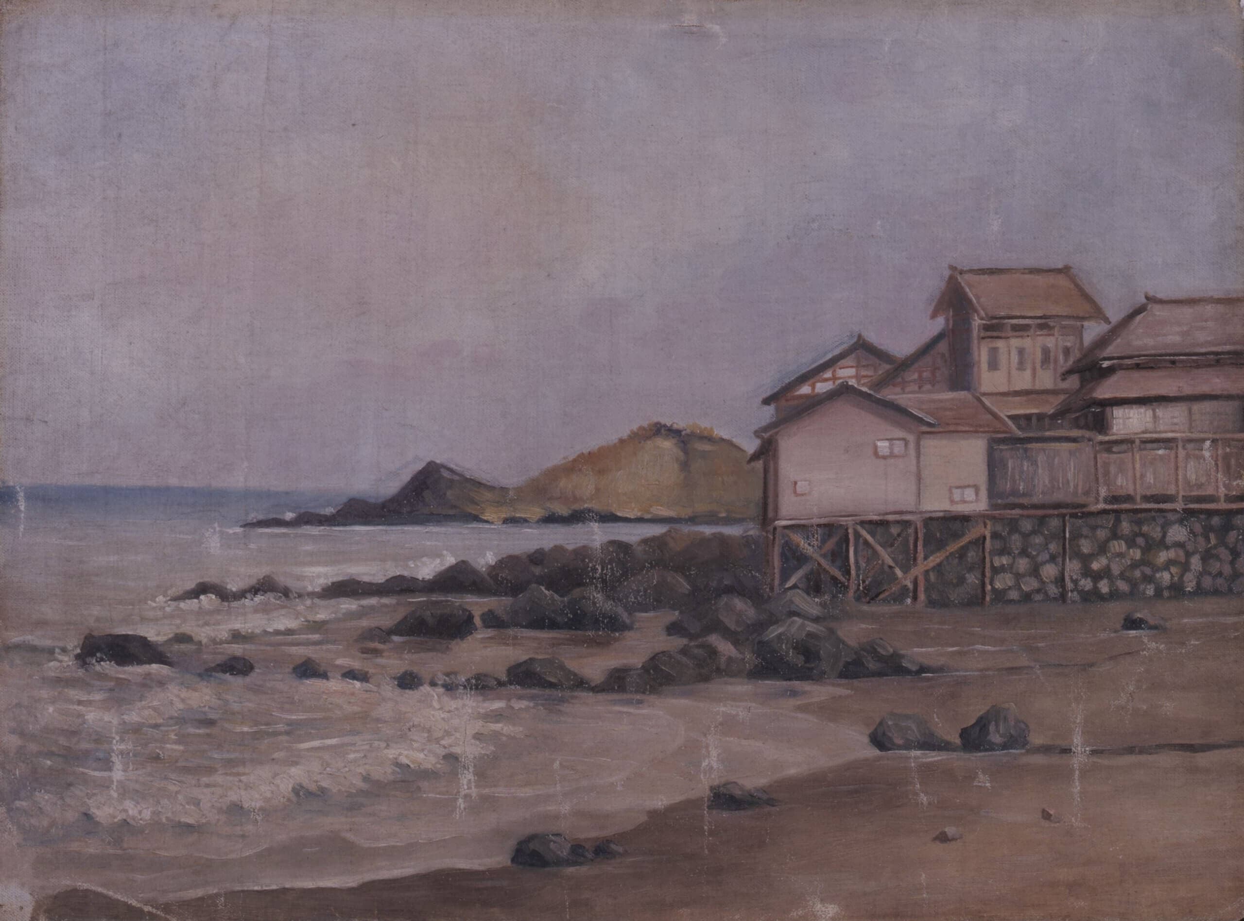 福田剛三郎《海濱風景》