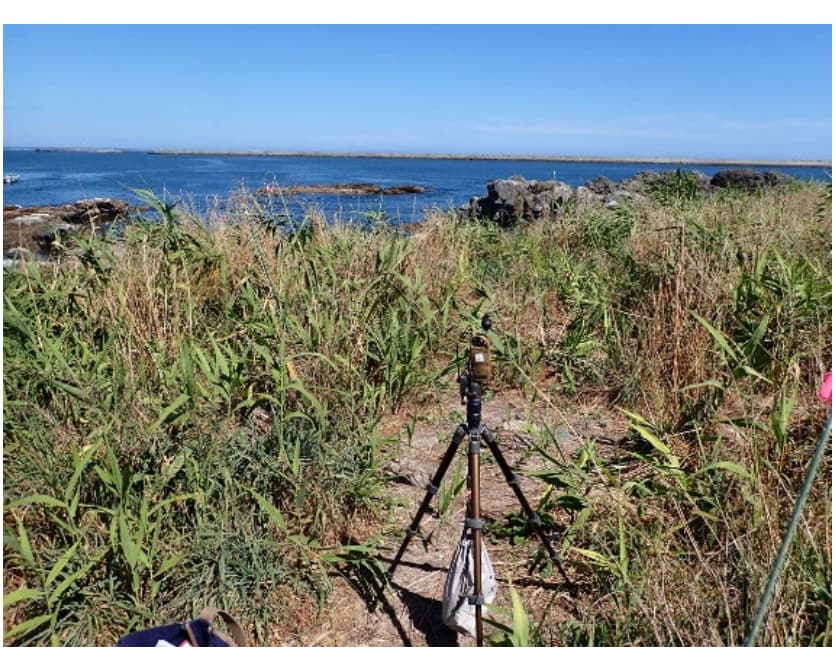 図2-5 微気象観測の様子(8月22日撮影)