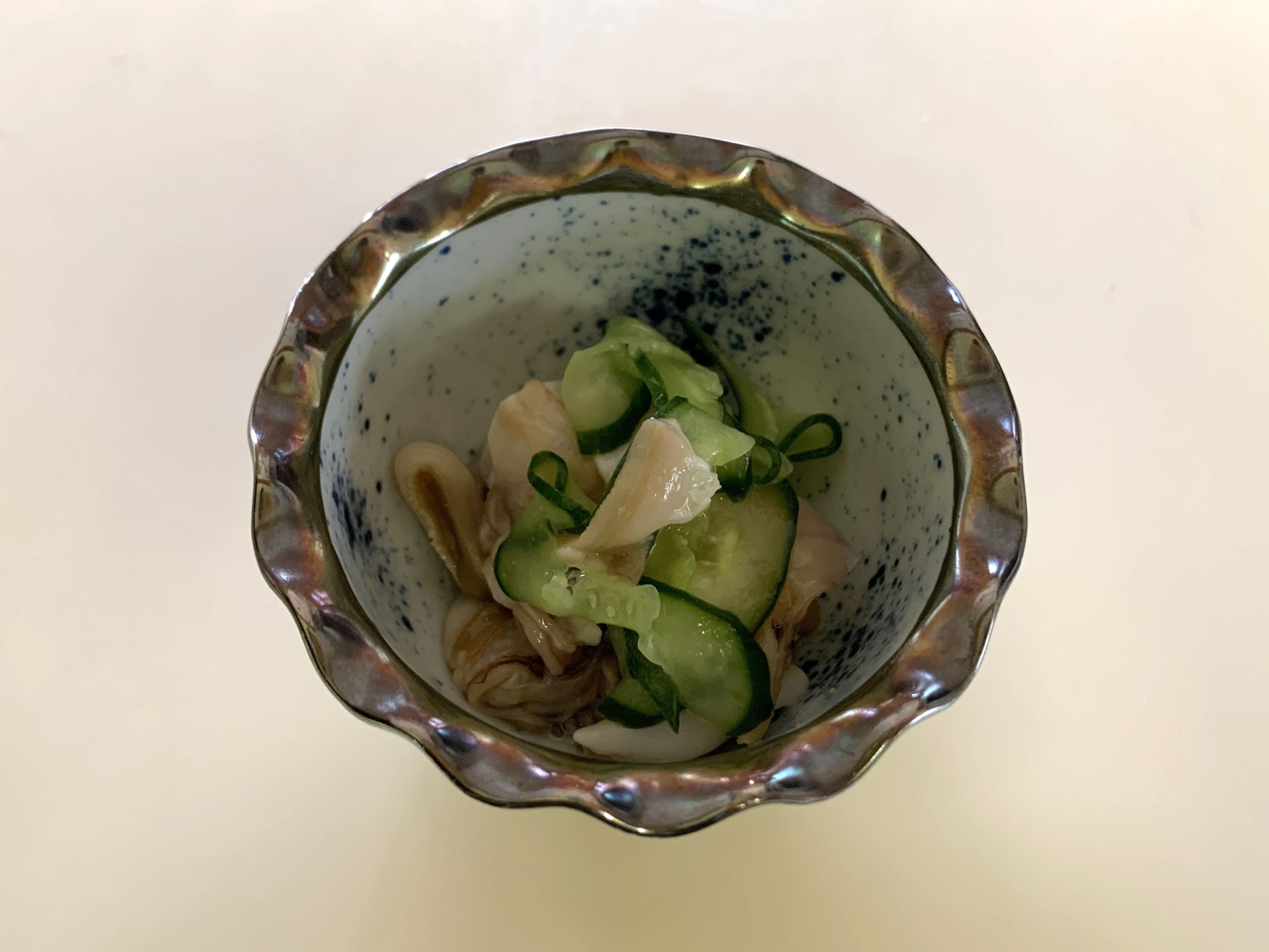 ホッキのひもの酢の物